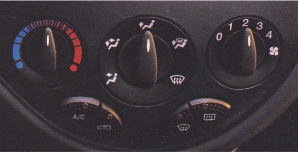Photo of some of the controls in the Ford Focus